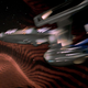 The Enterprise in a wormhole from Star Trek (Paramount)